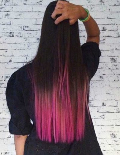 Hairstylist parrucchieri a Caluso La Folta Chioma - capelli lunghi con extention rosa